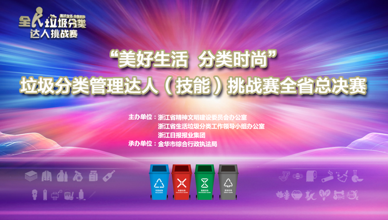 “美好生活 分類時尚”垃圾分類管理達人（技能）挑戰賽全省總決賽